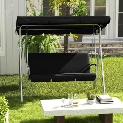 Levede Outdoor Swing Chair - Black