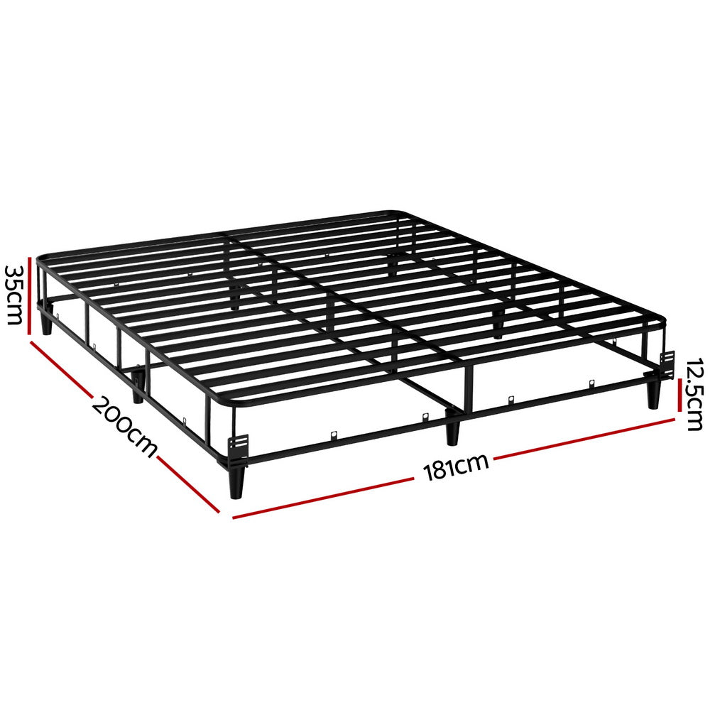 Artiss Bed Frame Metal Grey MASON - King