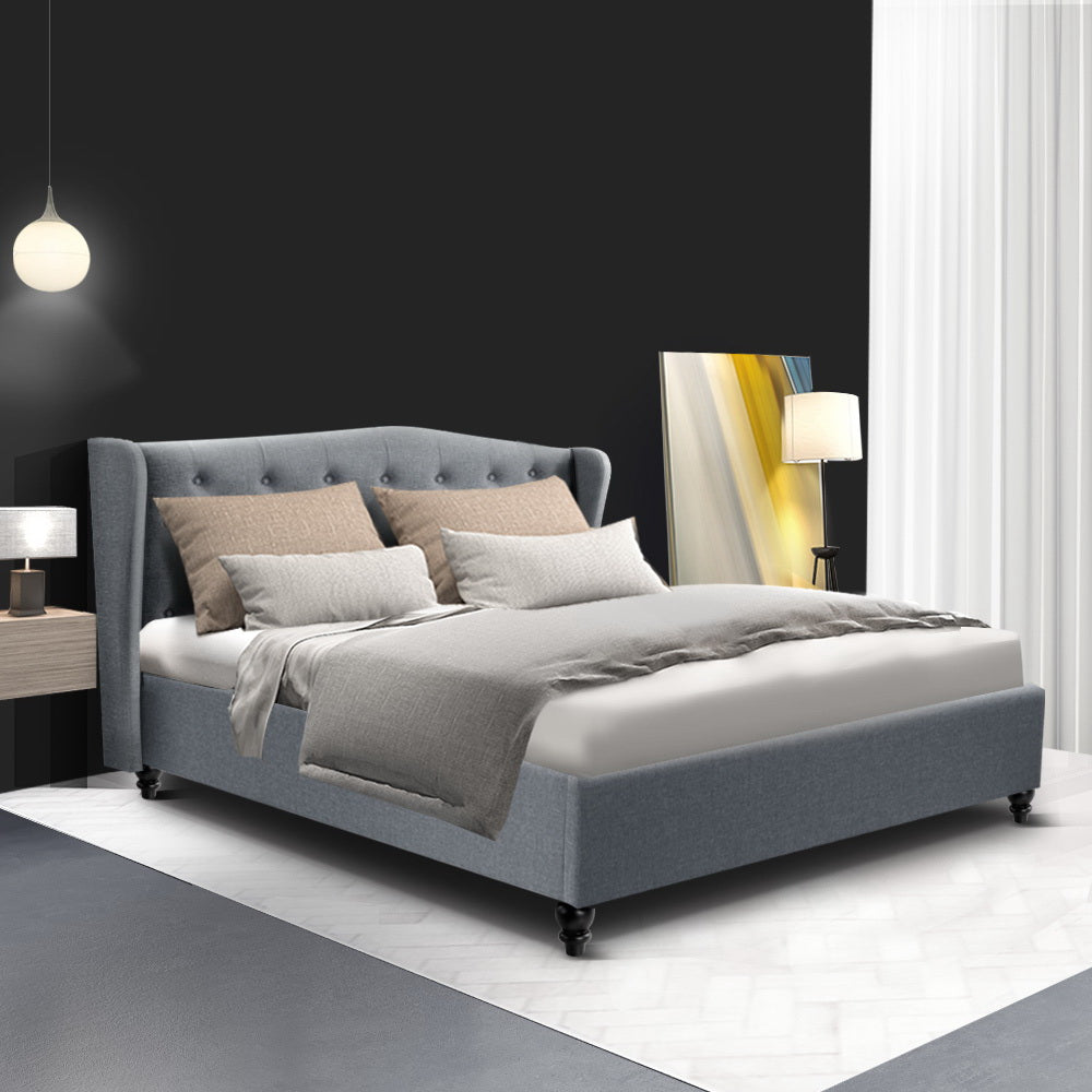 Artiss Bed Frame Grey PIER - Double