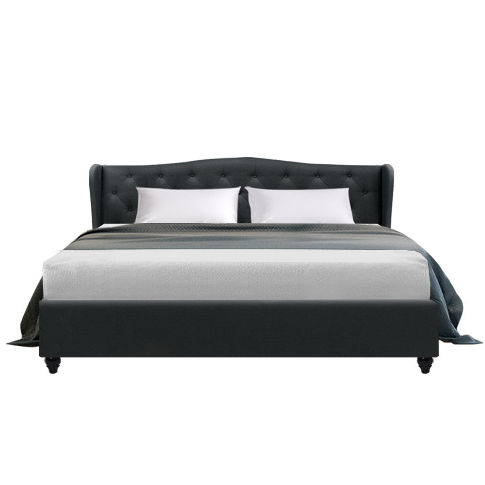 Artiss Bed Frame Charcoal PIER - King