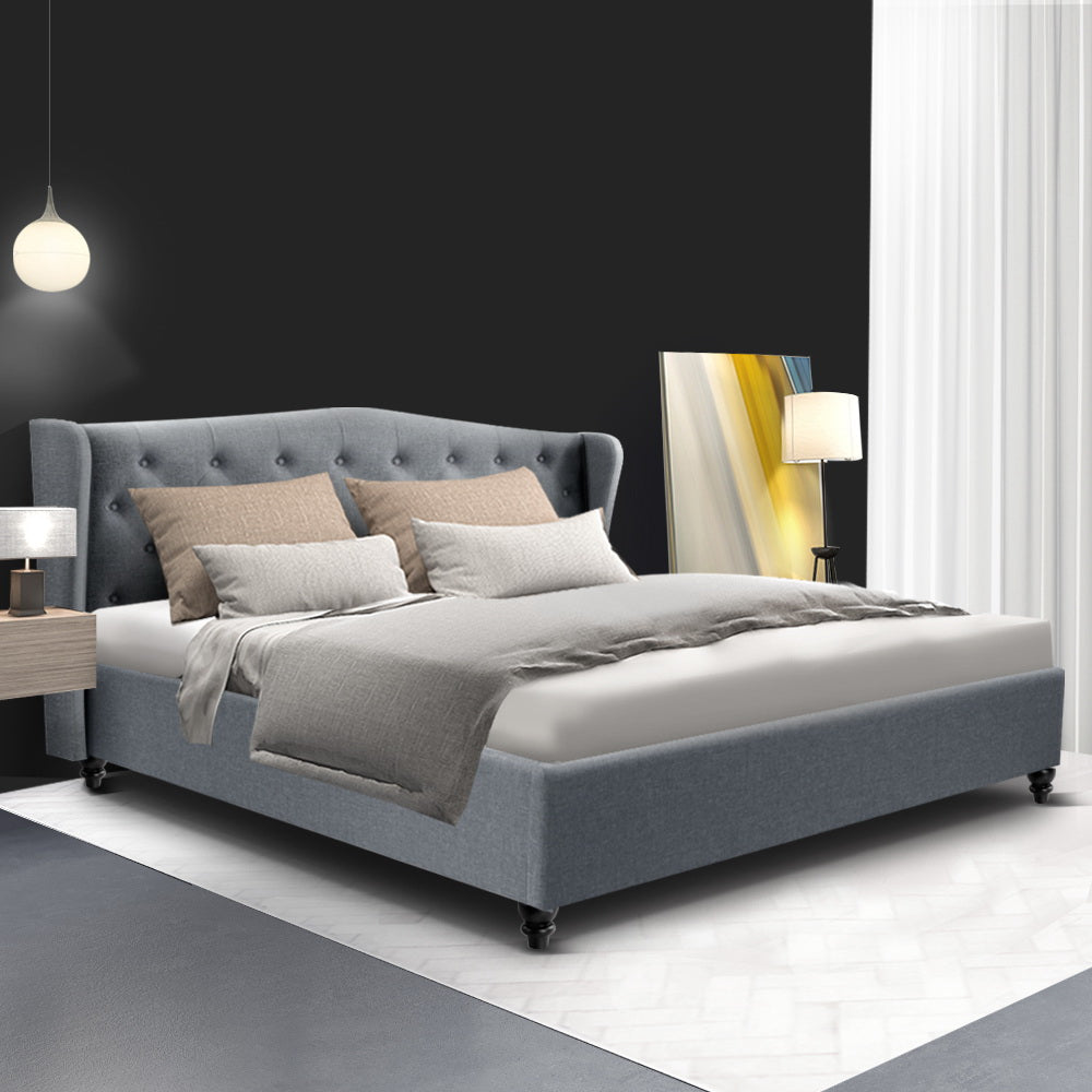 Artiss Bed Frame Grey PIER - King