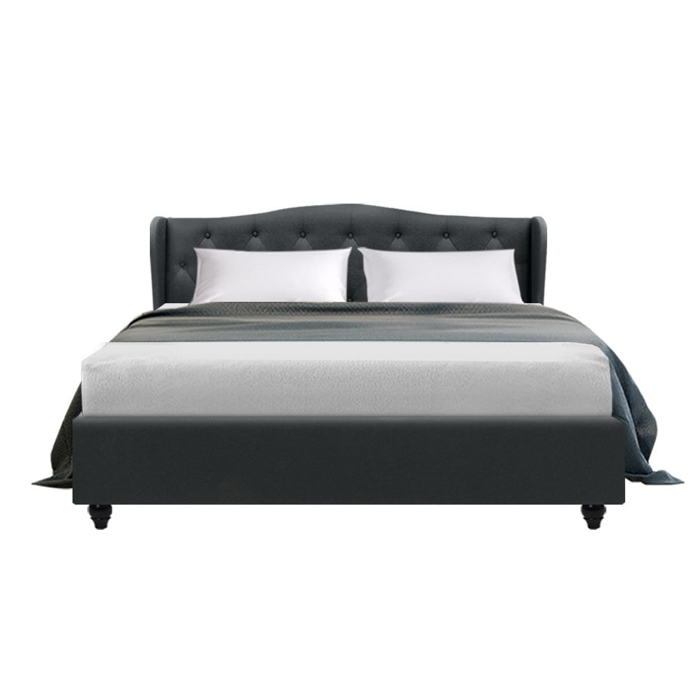 Artiss Bed Frame Charcoal PIER - Queen