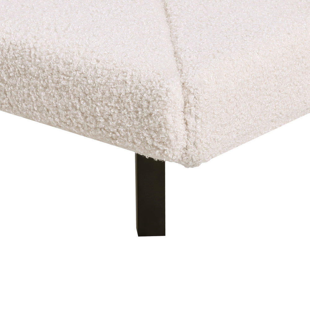 Artiss Bed Frame Boucle Beige SASA - Single