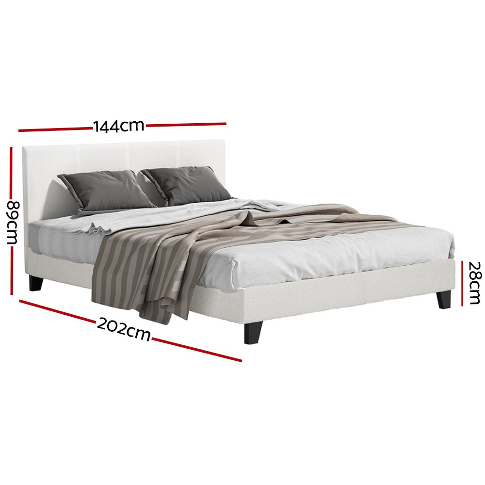 Artiss Bed Frame Boucle NEO - Double