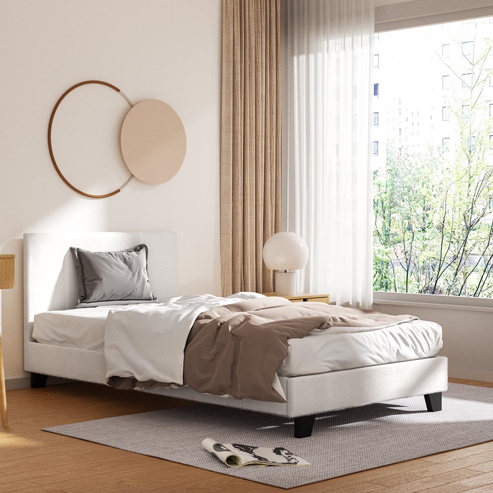 Artiss Bed Frame Boucle NEO - King Single