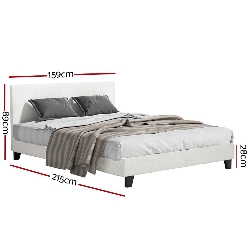 Artiss Bed Frame Boucle NEO - Queen