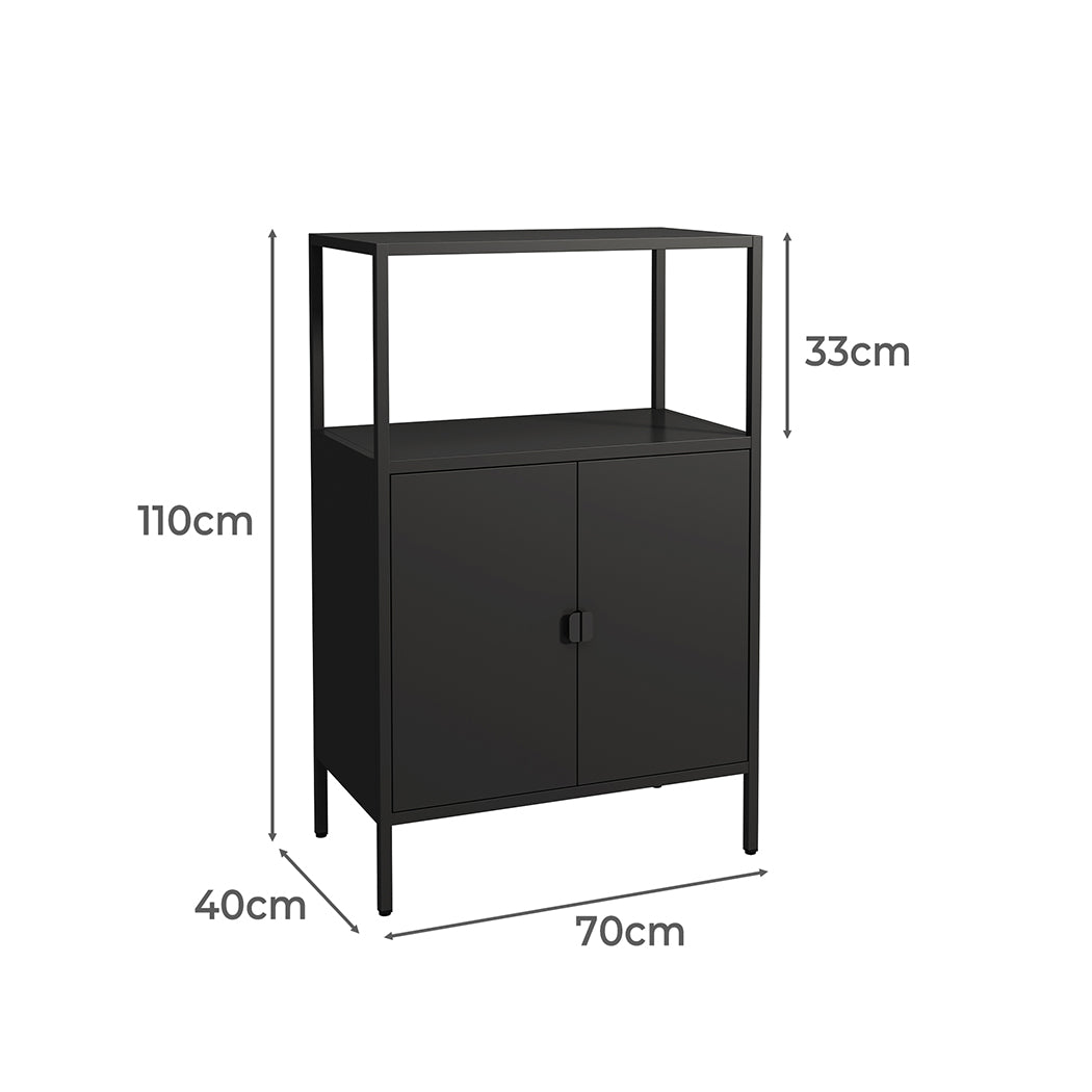 Levede Filing Cabinet Storage Office Black-1820268788680101890