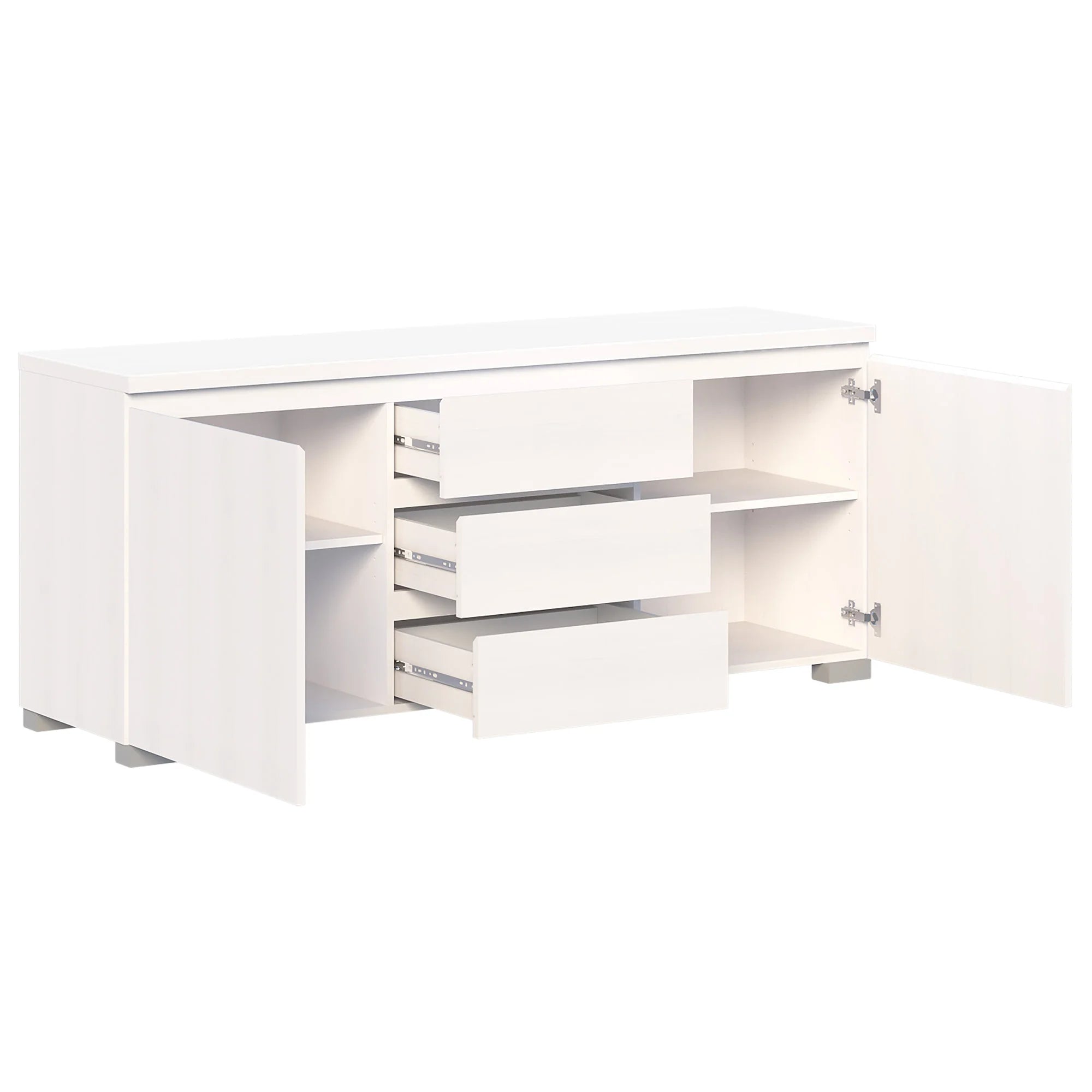 Elara 2 Door 3 Drawer Buffet - White