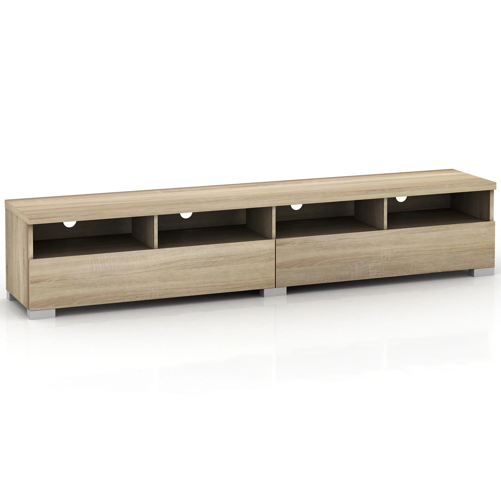 Elara 2 Drawer Entertainment Unit - Light Sonoma Oak