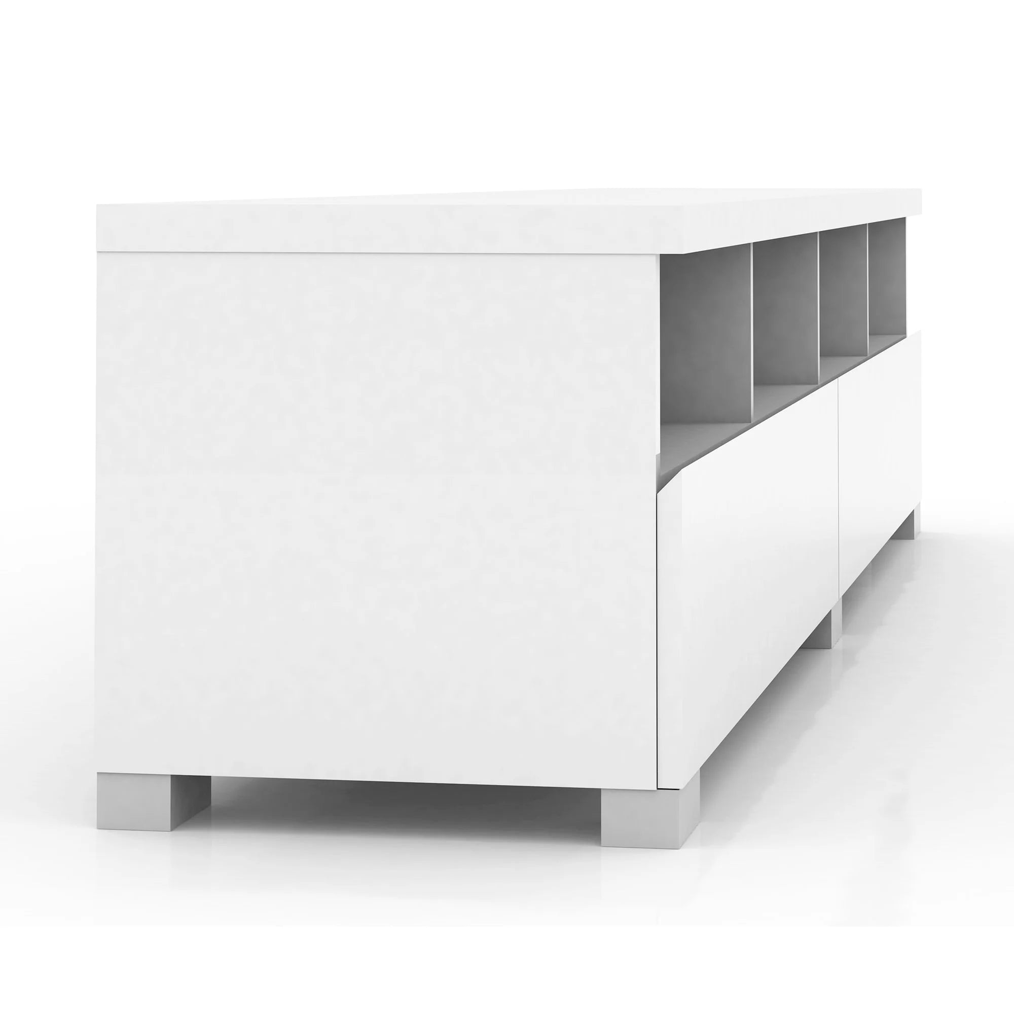 Elara 2 Drawer Entertainment Unit - White