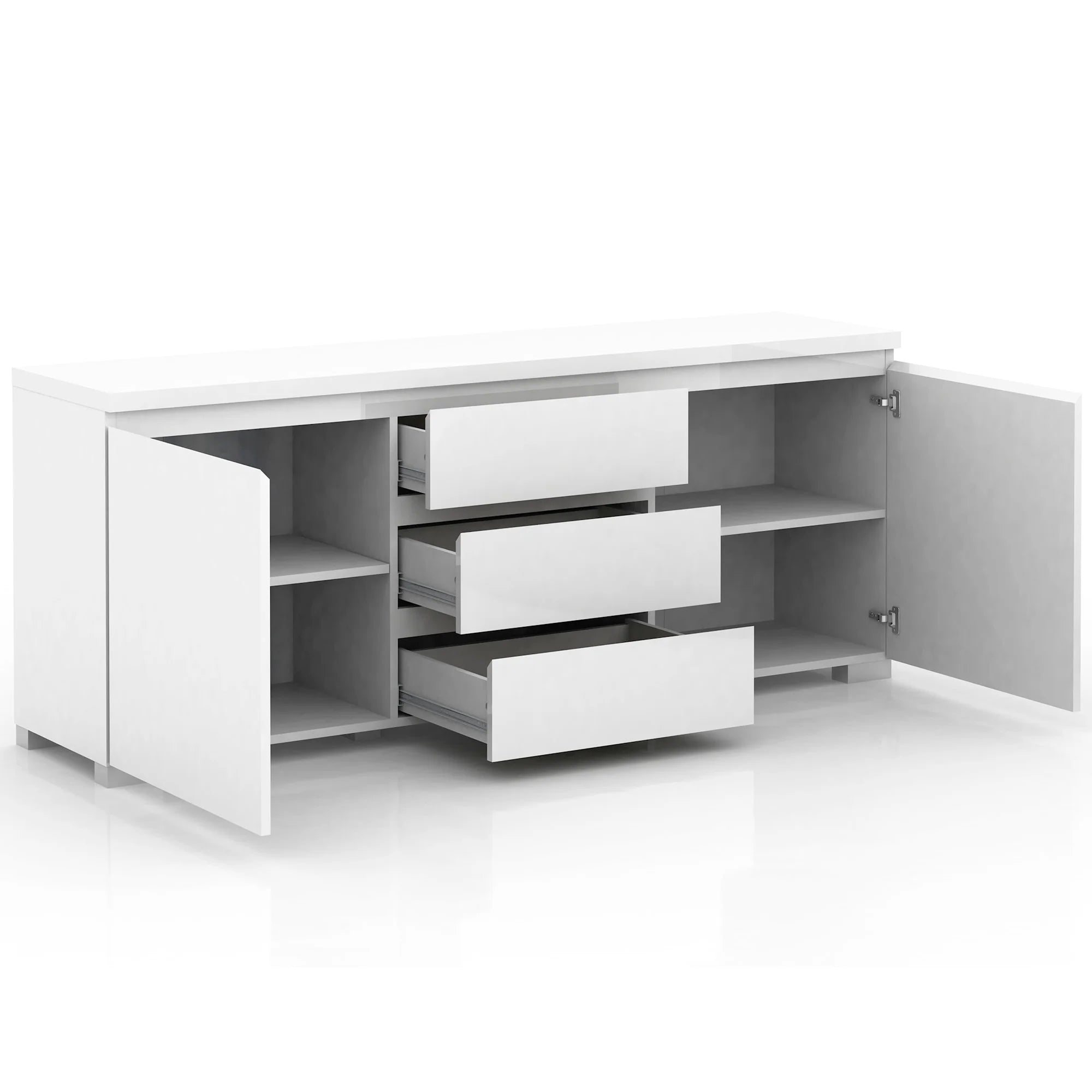 Elara High Gloss Buffet - White