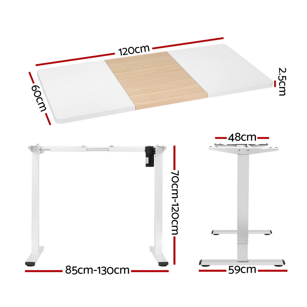 Artiss Electric Standing Desk Sit Stand Desks 120CM