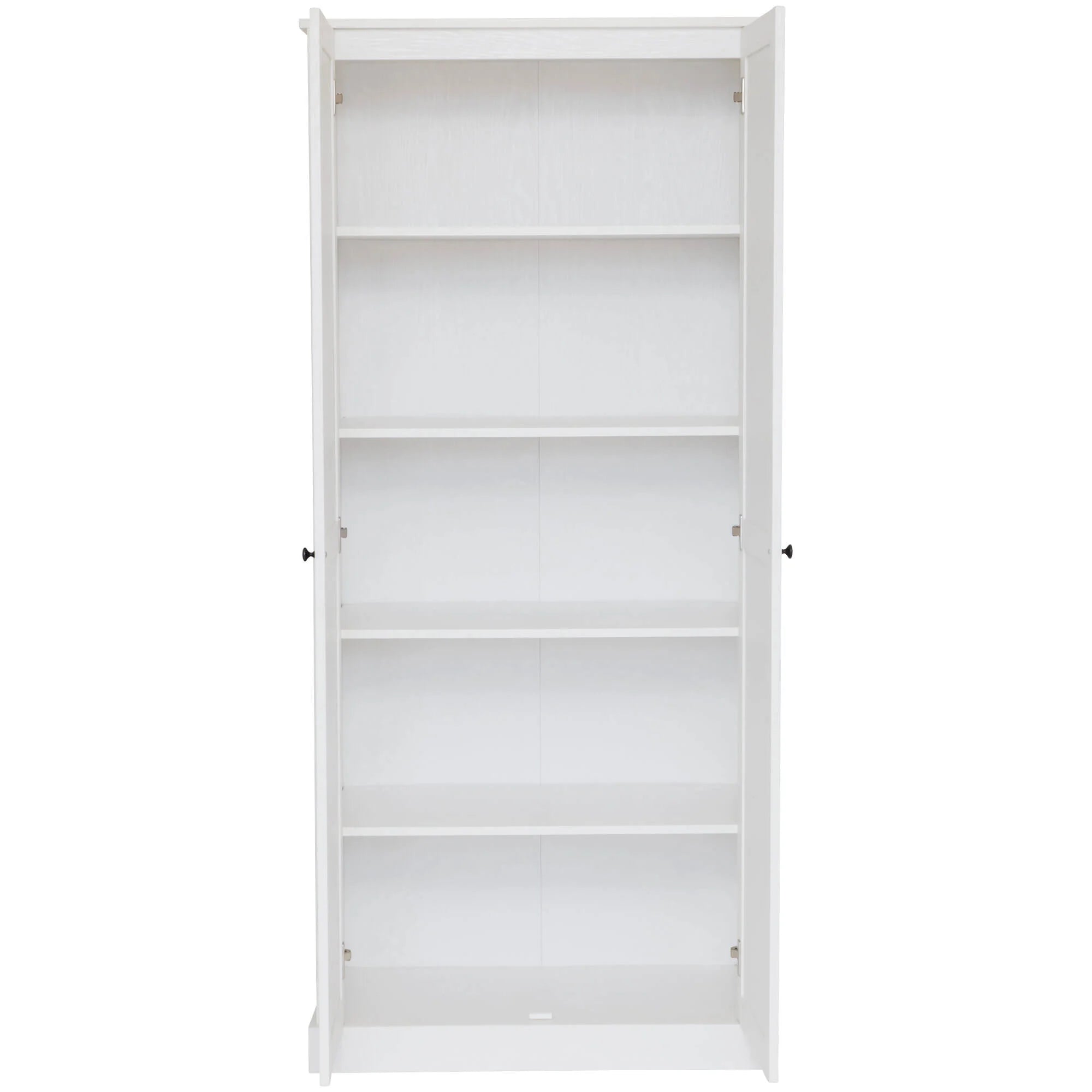 Hamptons 2 Door 5 Tier Multipurpose Cupboard - White