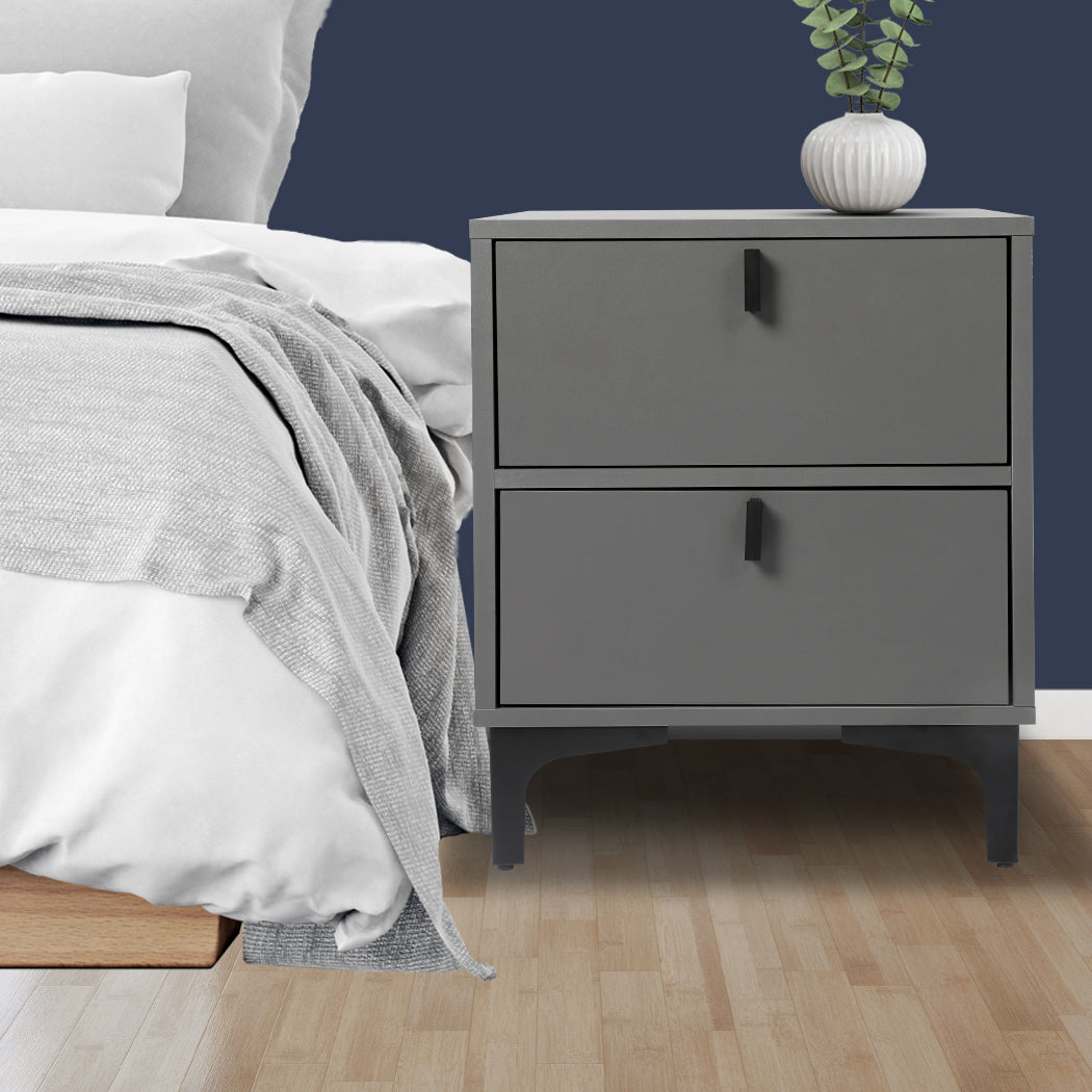 Levede 1XBedside Tables Side End Table Grey