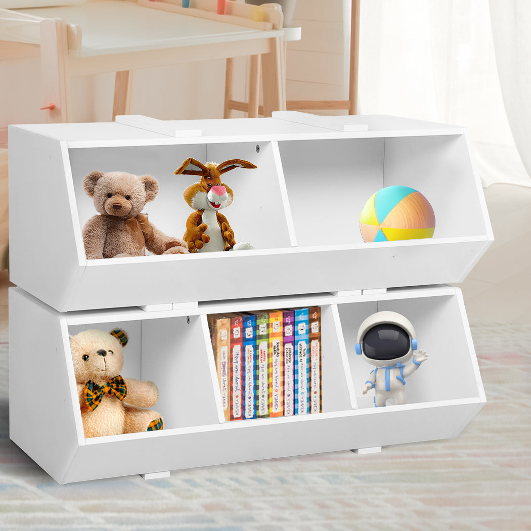 Levede Kids Toy Box Shelf Storage Cabinet