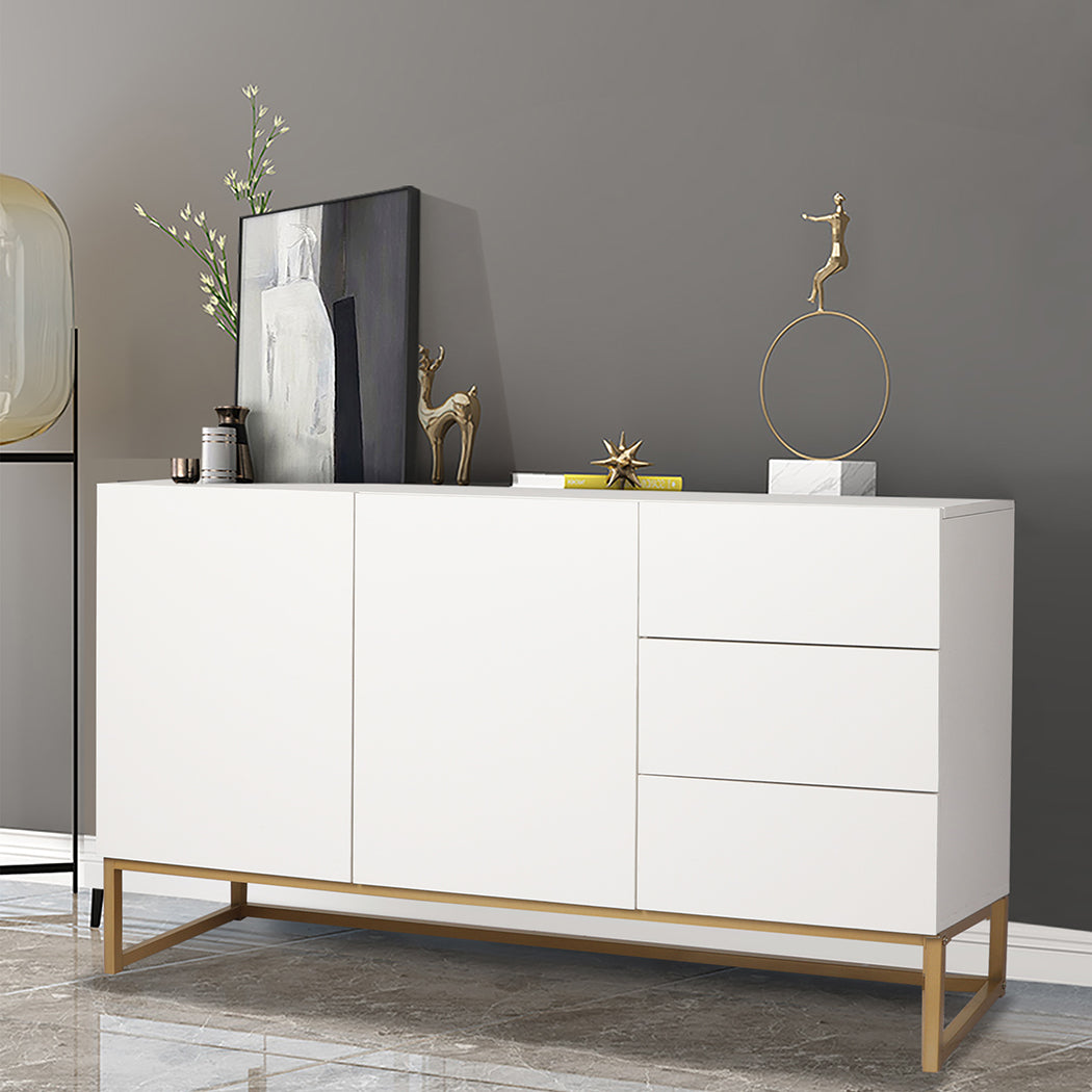 Levede Buffet Sideboard Storage Cabinet White-1820269018406326278