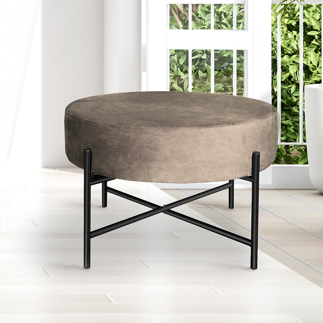 Levede Foot Stool Ottoman Footstool Cream