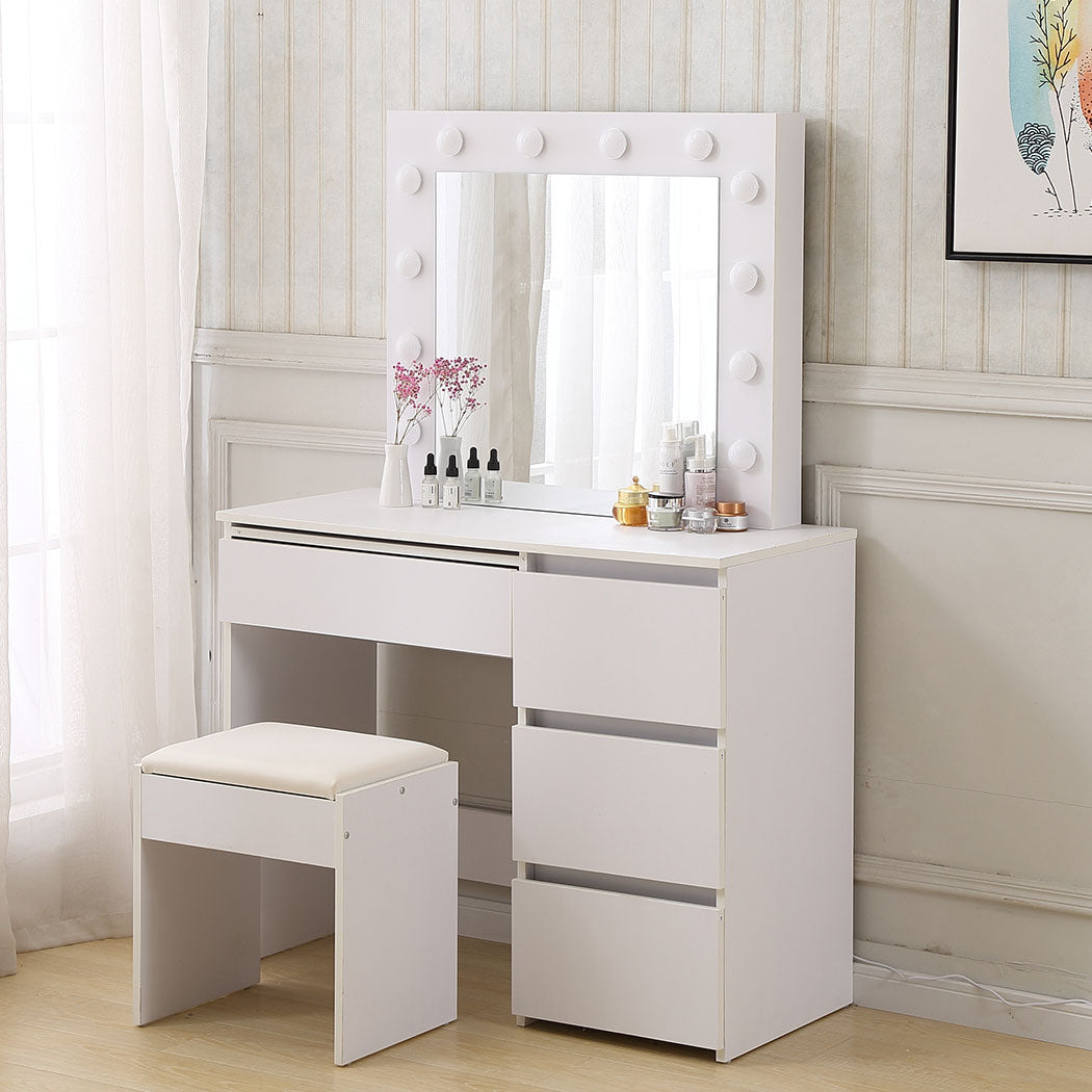 Levede Dressing Table Vanity Set Stool