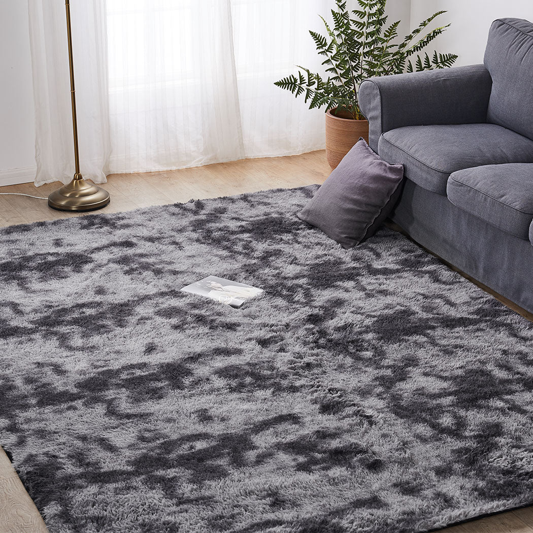 Marlow Floor Shaggy Rugs Soft Large Midnight City 200x300cm