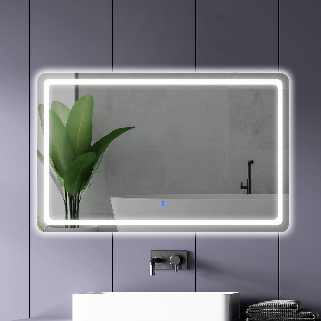 EMITTO LED Wall Mirror Anti-fog Bathroom 100x70cm 70x100