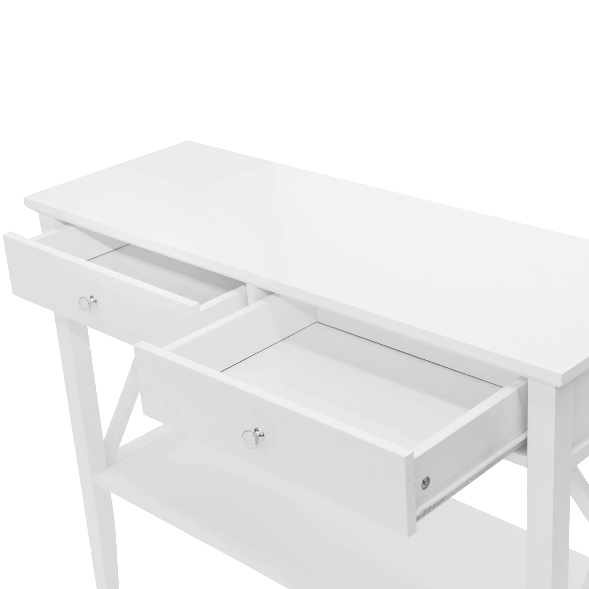 Long Island 2 Drawer Console Table - White