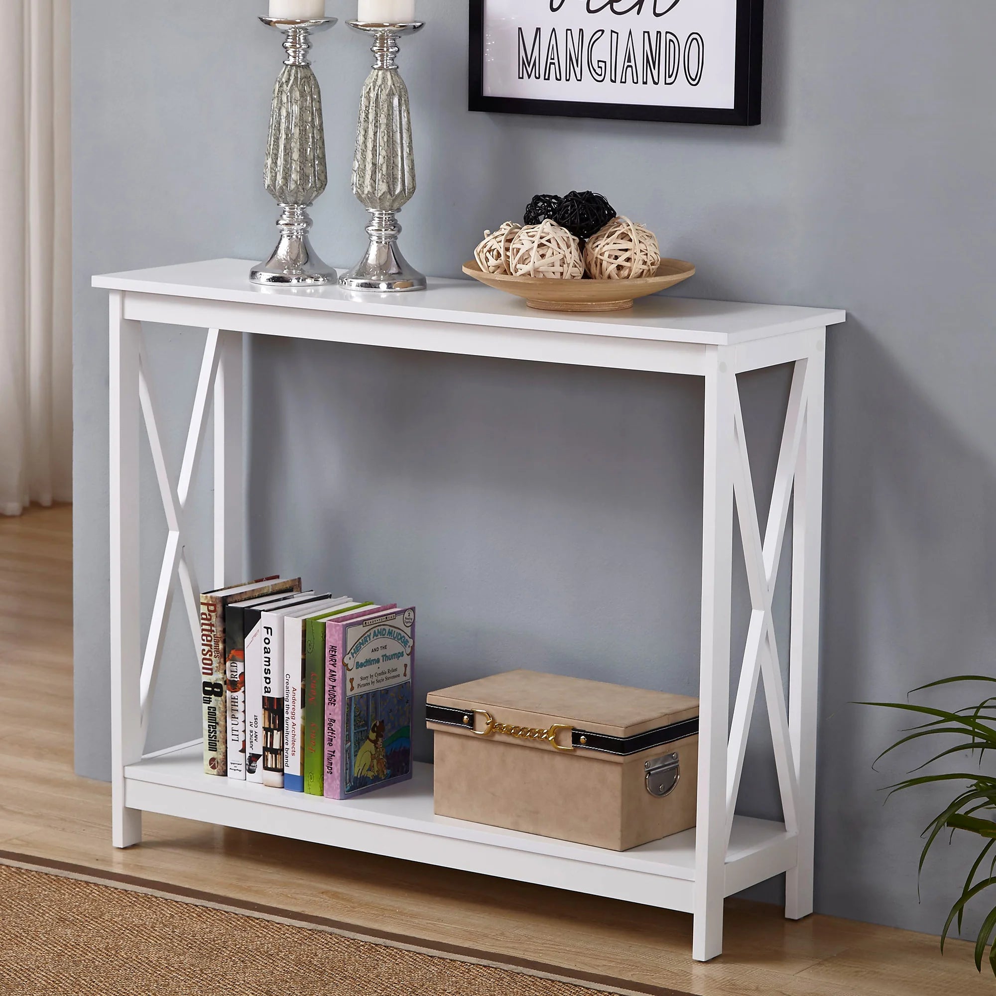 Long Island Console Table - White