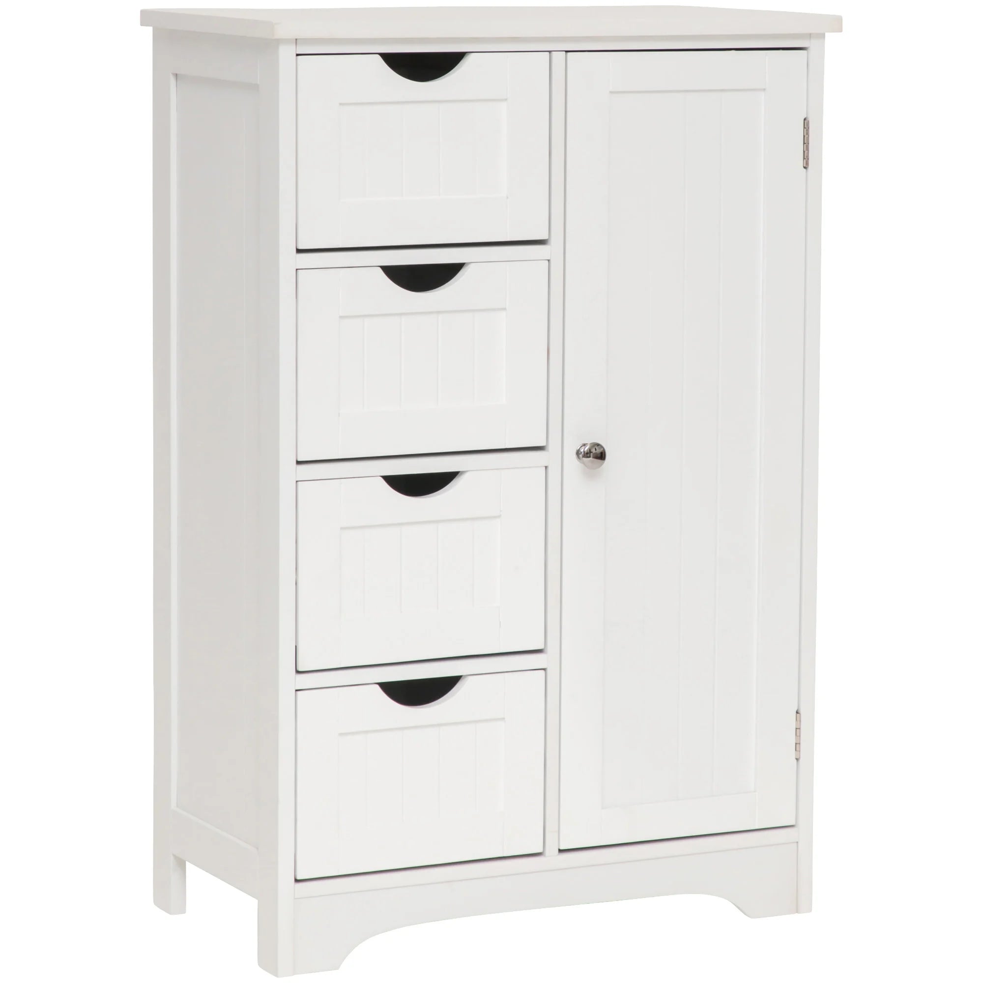 Maine 4 Drawer 1 Door Multipurpose Bathroom Cabinet