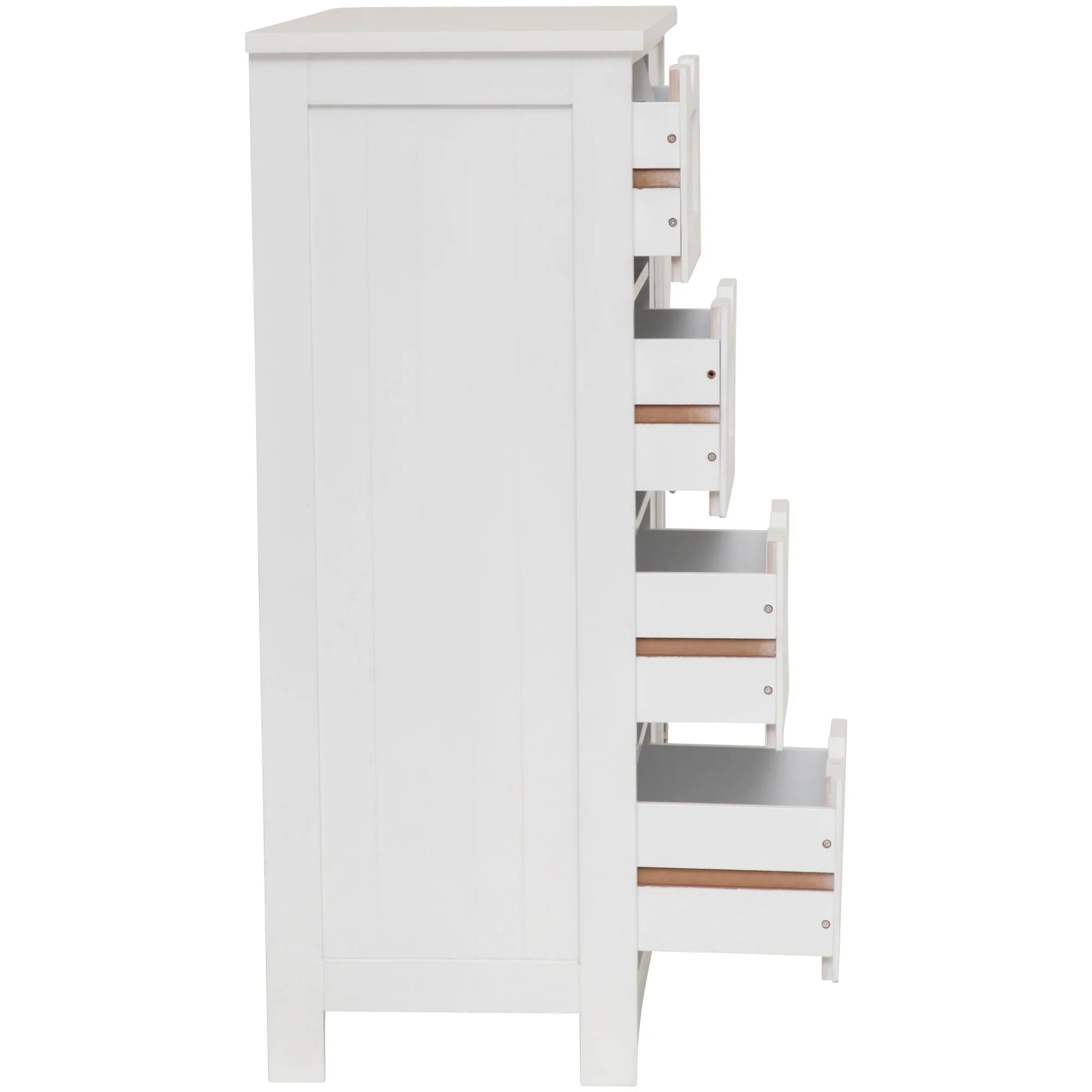 Maine 4 Drawer 1 Door Multipurpose Bathroom Cabinet