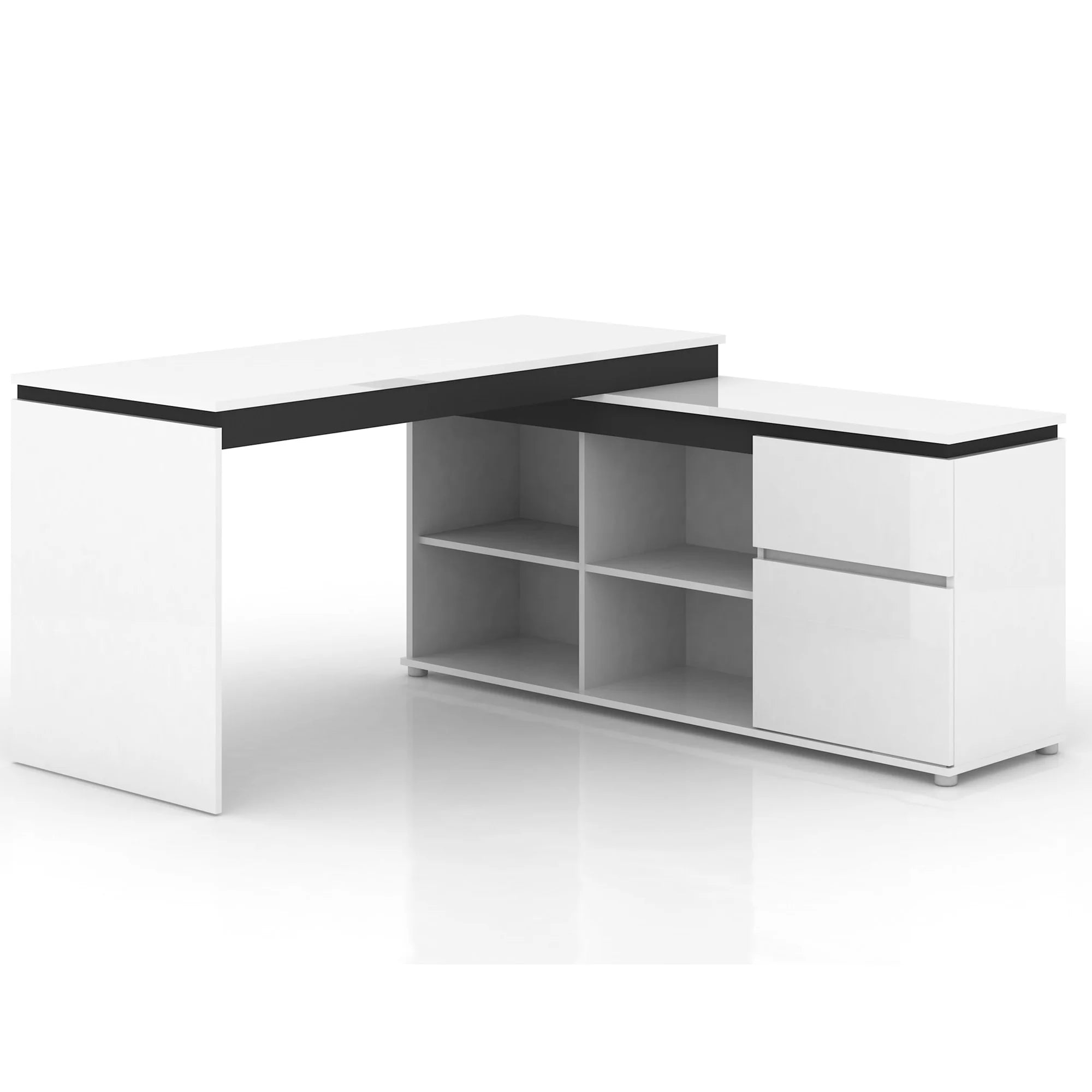 Milano High Gloss Executive Desk