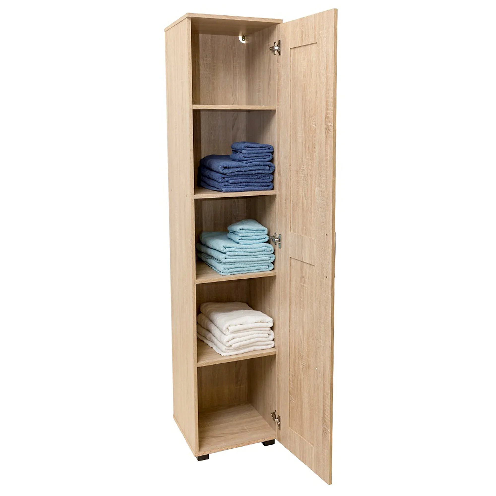 Montreal Cupboard Single Door Tall - Light Sonoma Oak