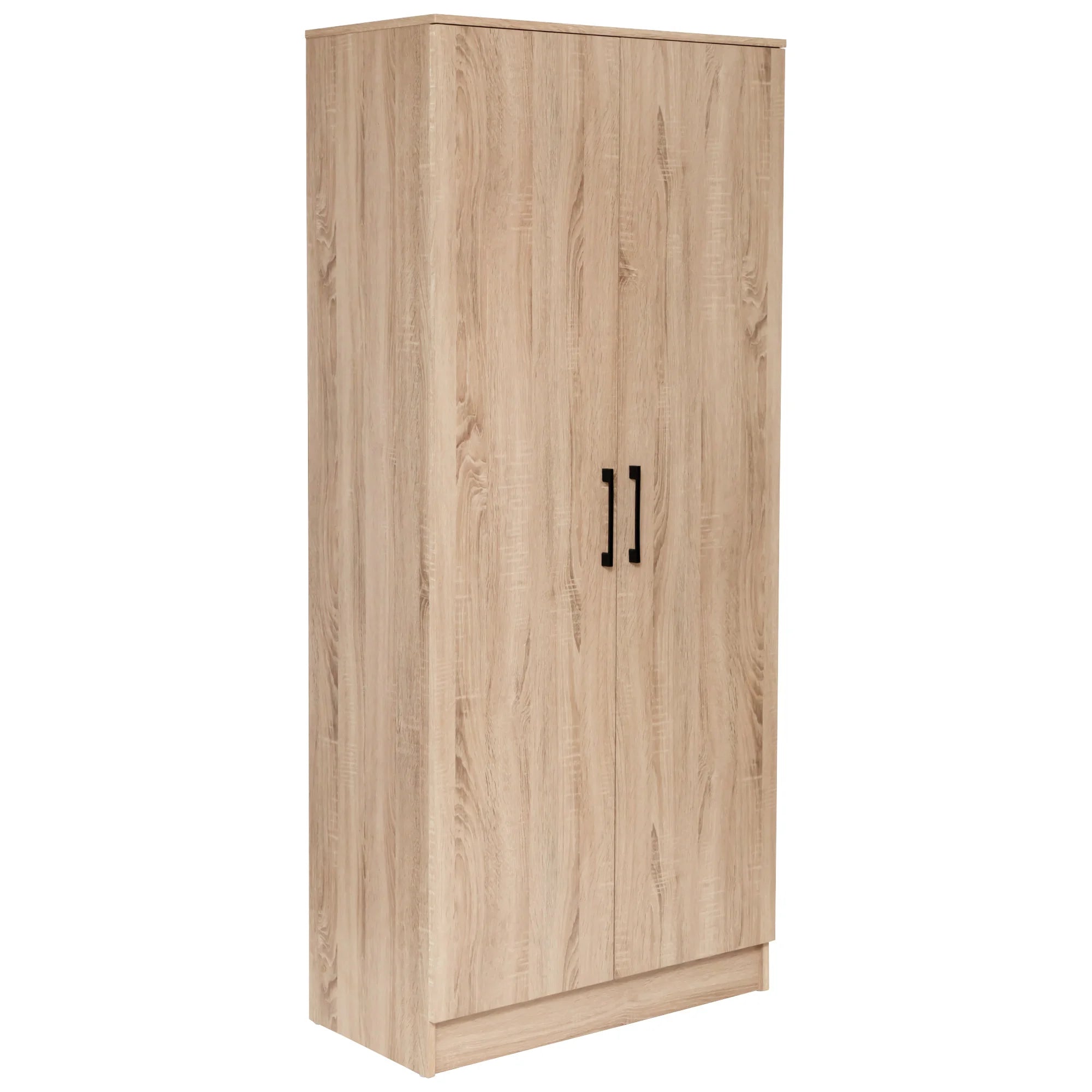 Multi-Purpose Broom Cupboard 2 Door - Light Sonoma Oak