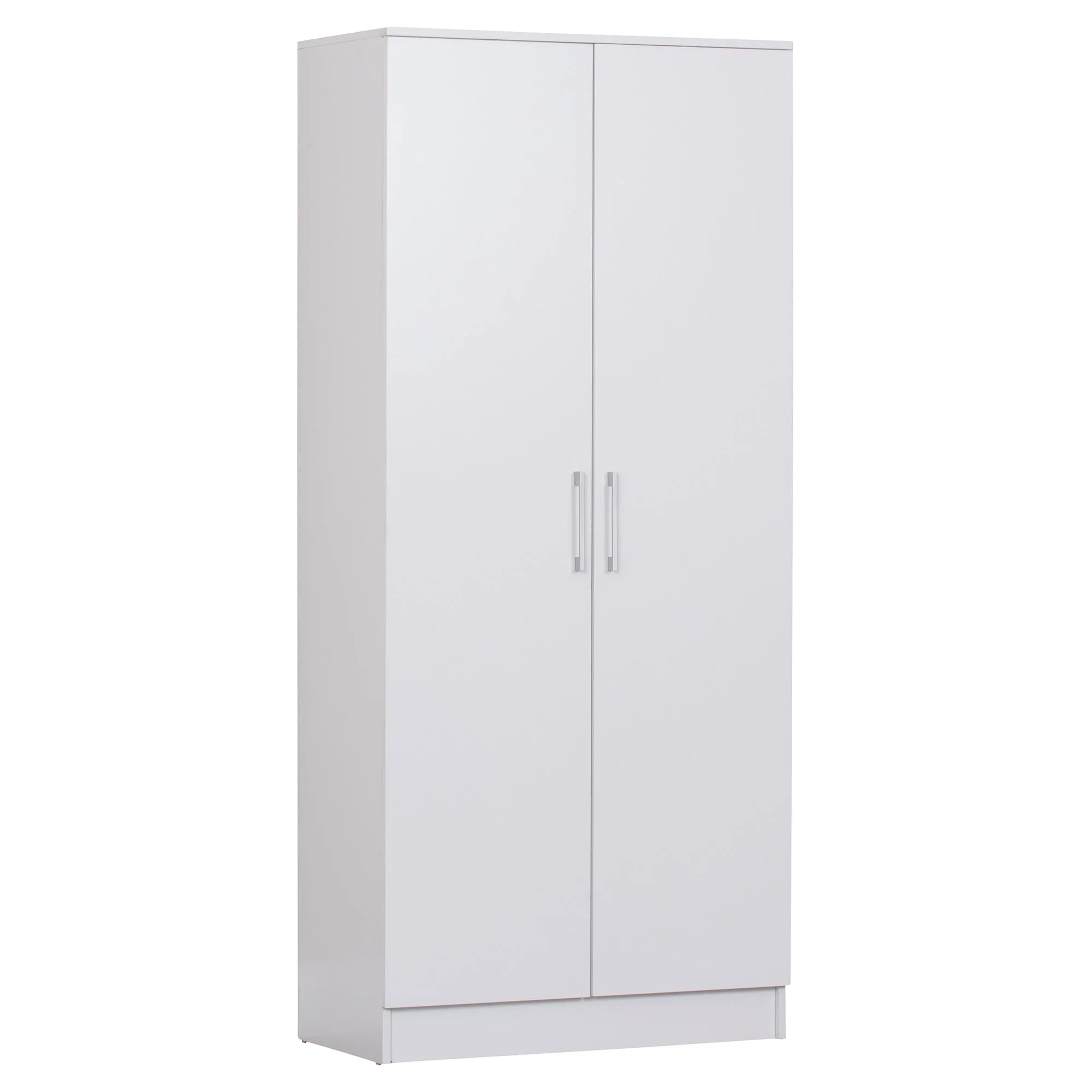 Multi-Purpose Broom Cupboard 2 Door - White