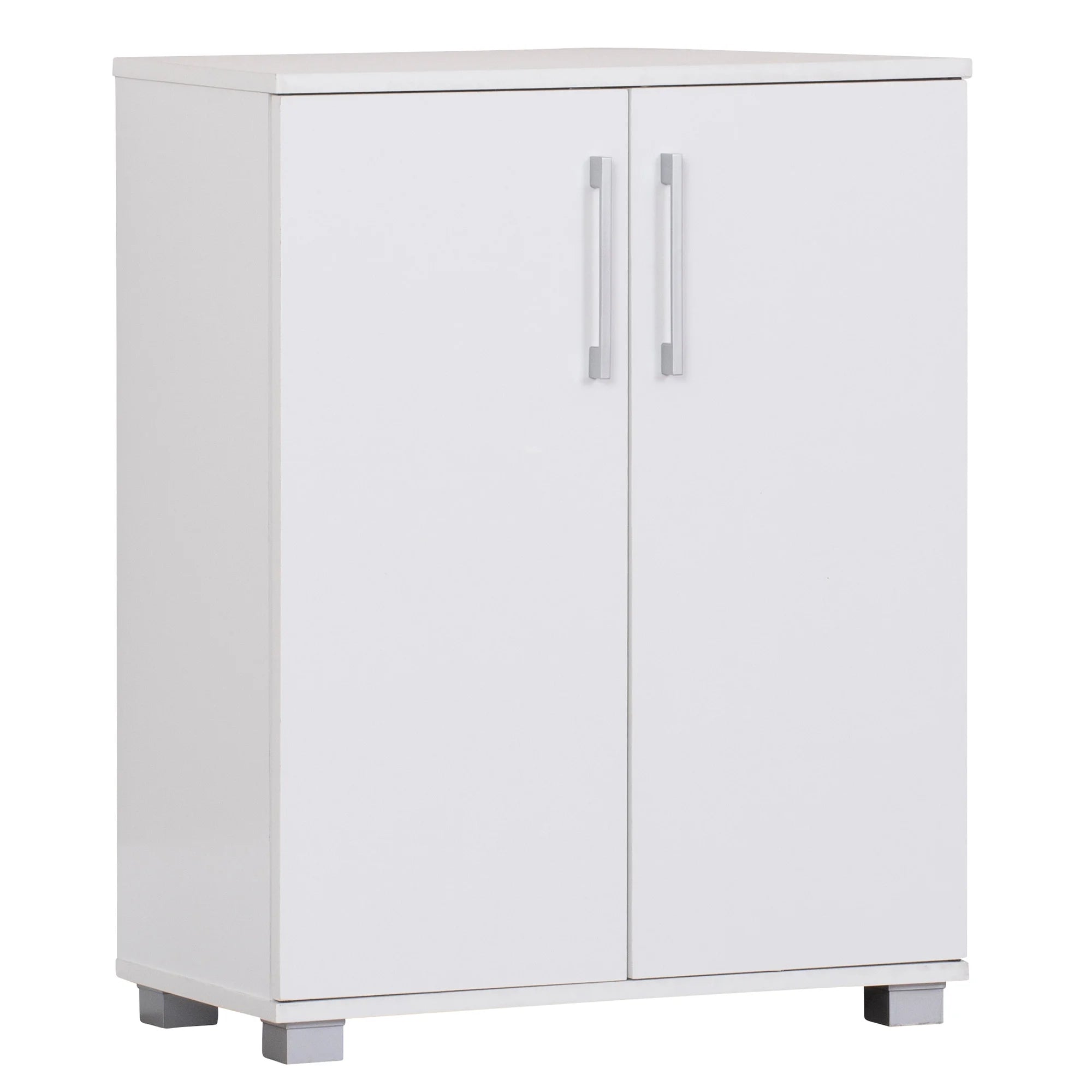 Multi-Purpose Cupboard 2 Door w/Shelves - White