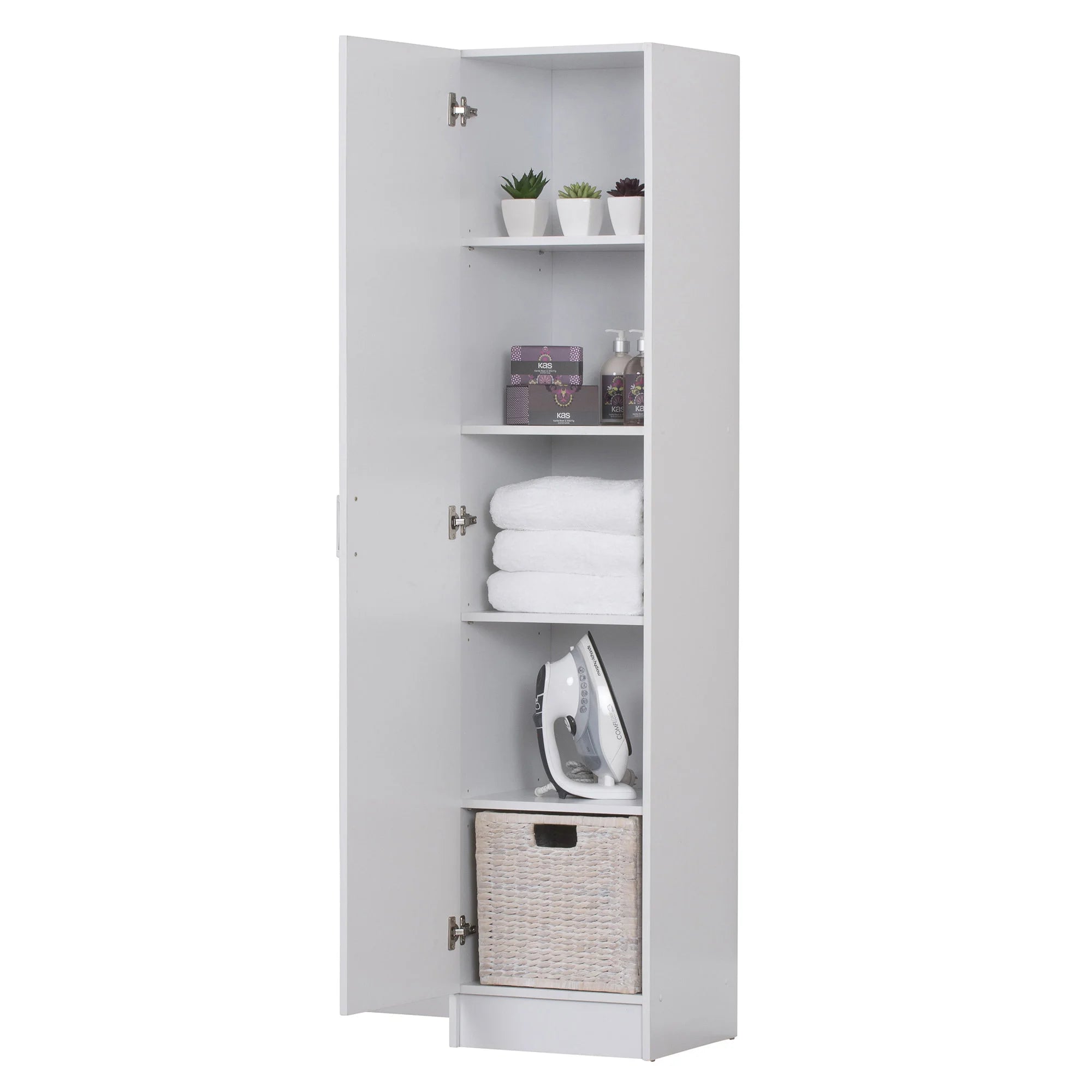 Multi-Purpose Cupboard Single Door - White