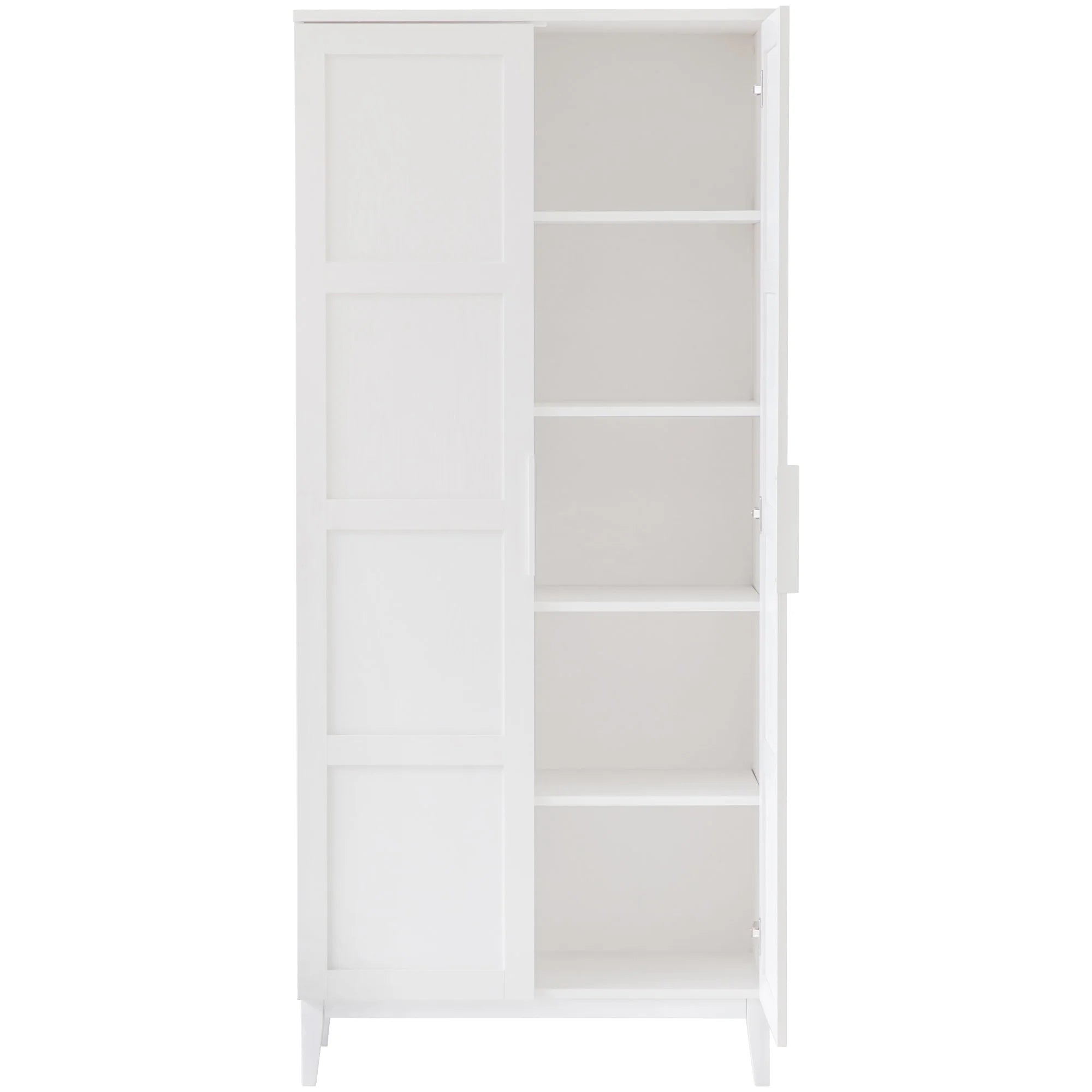 Tenley 5 Tier 2 Door Multipurpose Cupboard - White