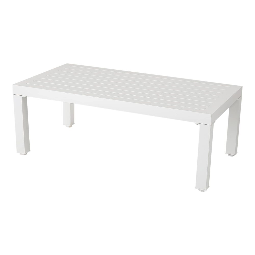 Alfresco Contemporary All-Weather Lounge Set – White