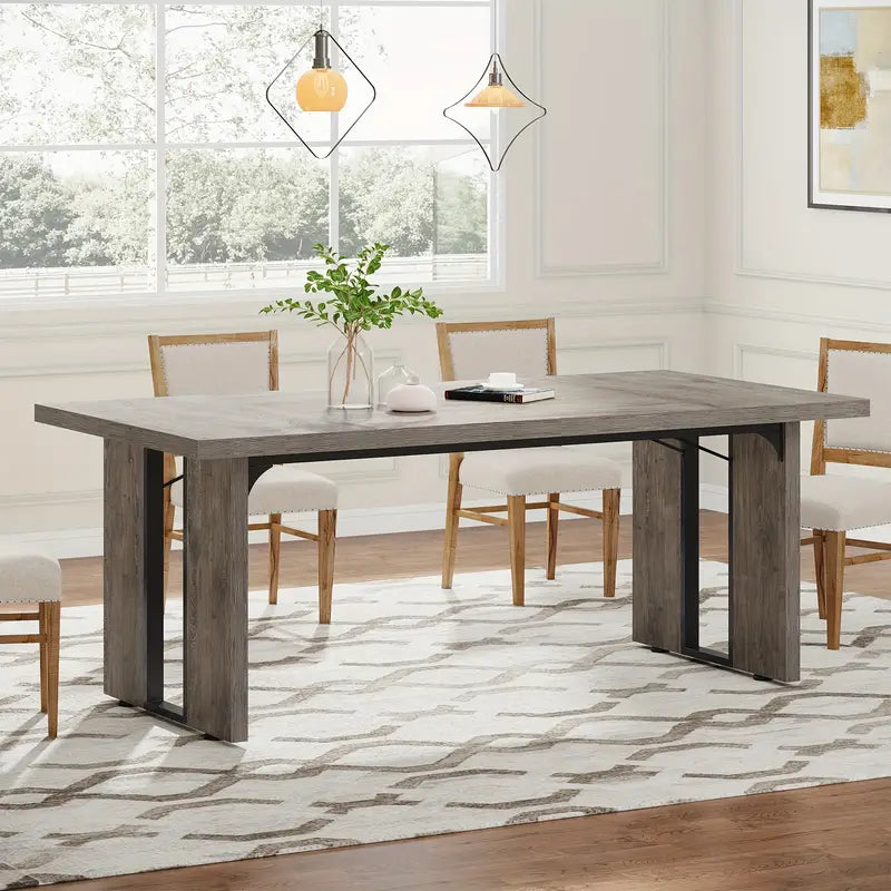 NNETMLT Rustic Rectangular Dining Table