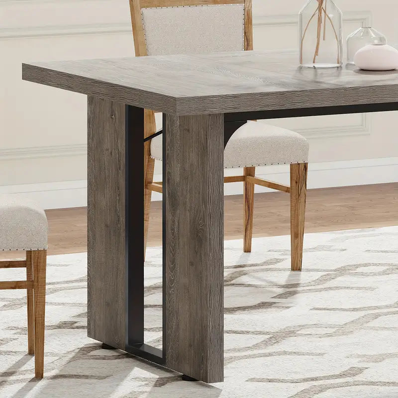 NNETMLT Rustic Rectangular Dining Table