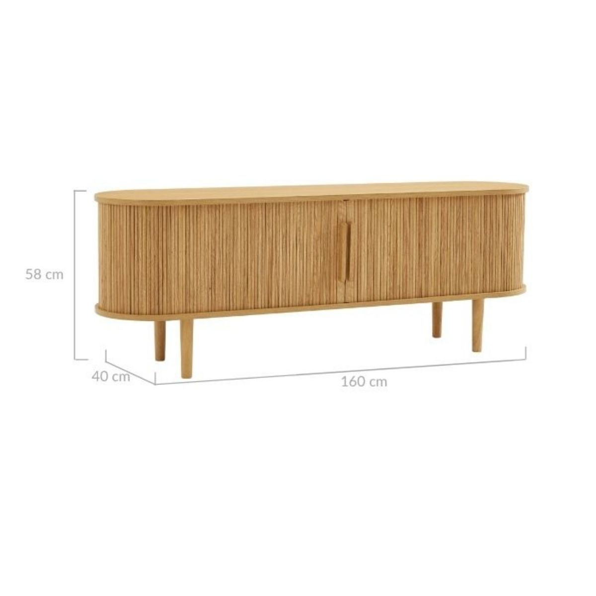 Tate Column TV Stand in Natural 160cm