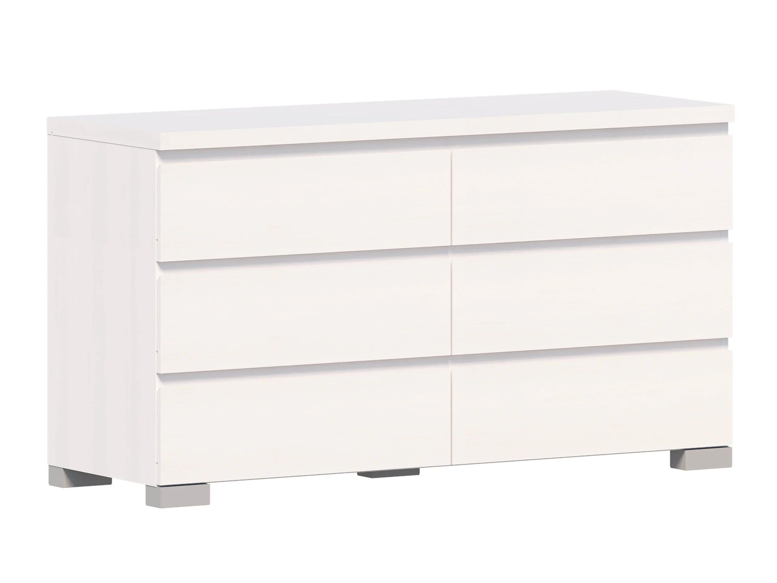 Elara 6 Drawer Chest - White