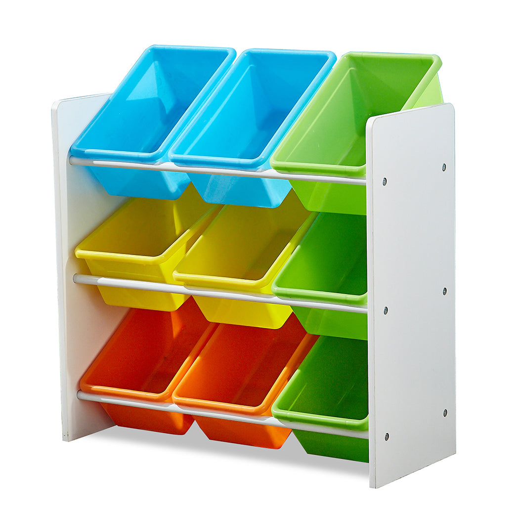 Levede 9 Bins Kids Toy Box Bookshelf