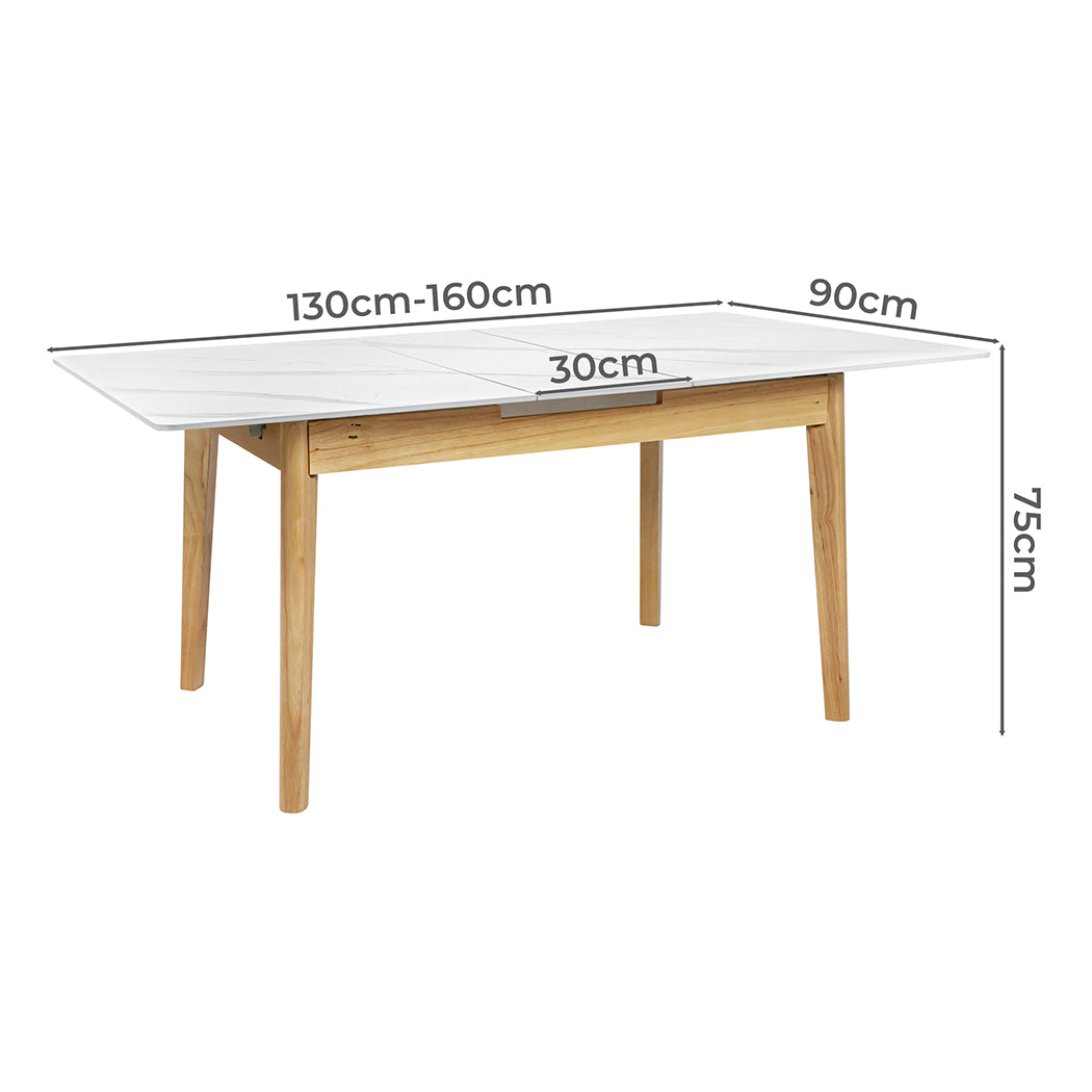 Levede Dining Table Sintered Stone 1.3-1.6M