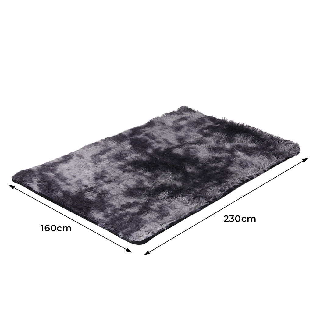 Marlow Floor Shaggy Rugs Soft Large Midnight City 160x230cm