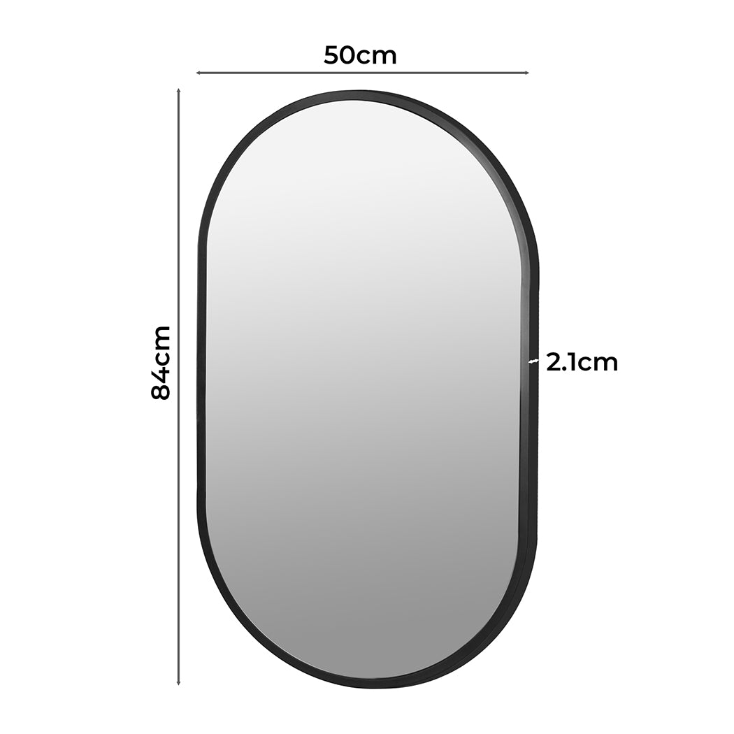 Yezi Large Wall Mirror Bathroom Decor Black