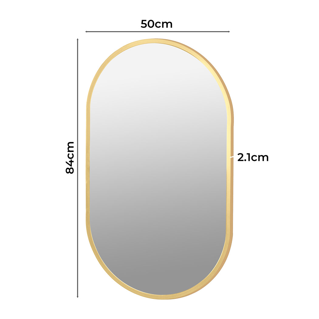 Yezi Wall Mirror Bathroom Decor Vanity Gold