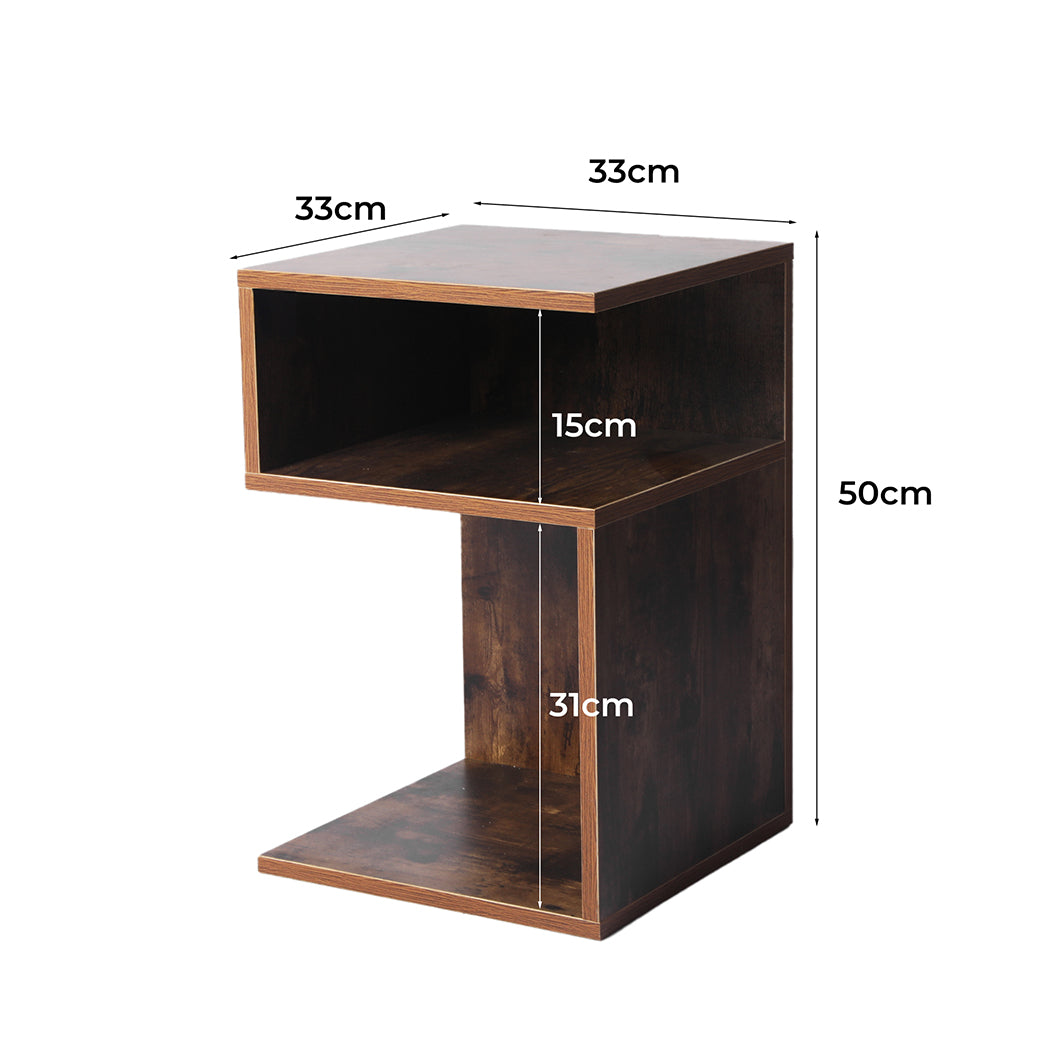 Levede Bedside Tables Drawers Side Table Oak