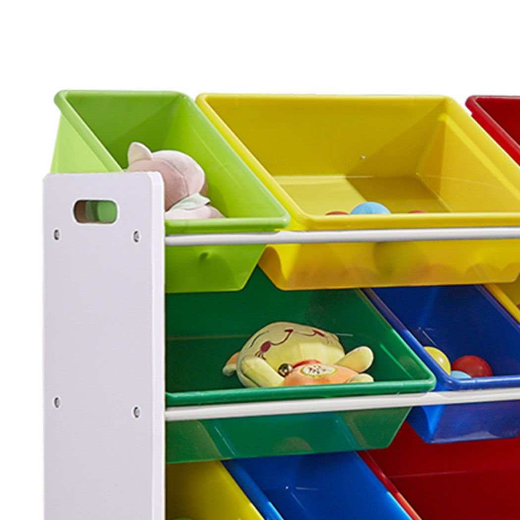 Levede 12Bins Kids Toy Box Bookshelf-1820268400459517955