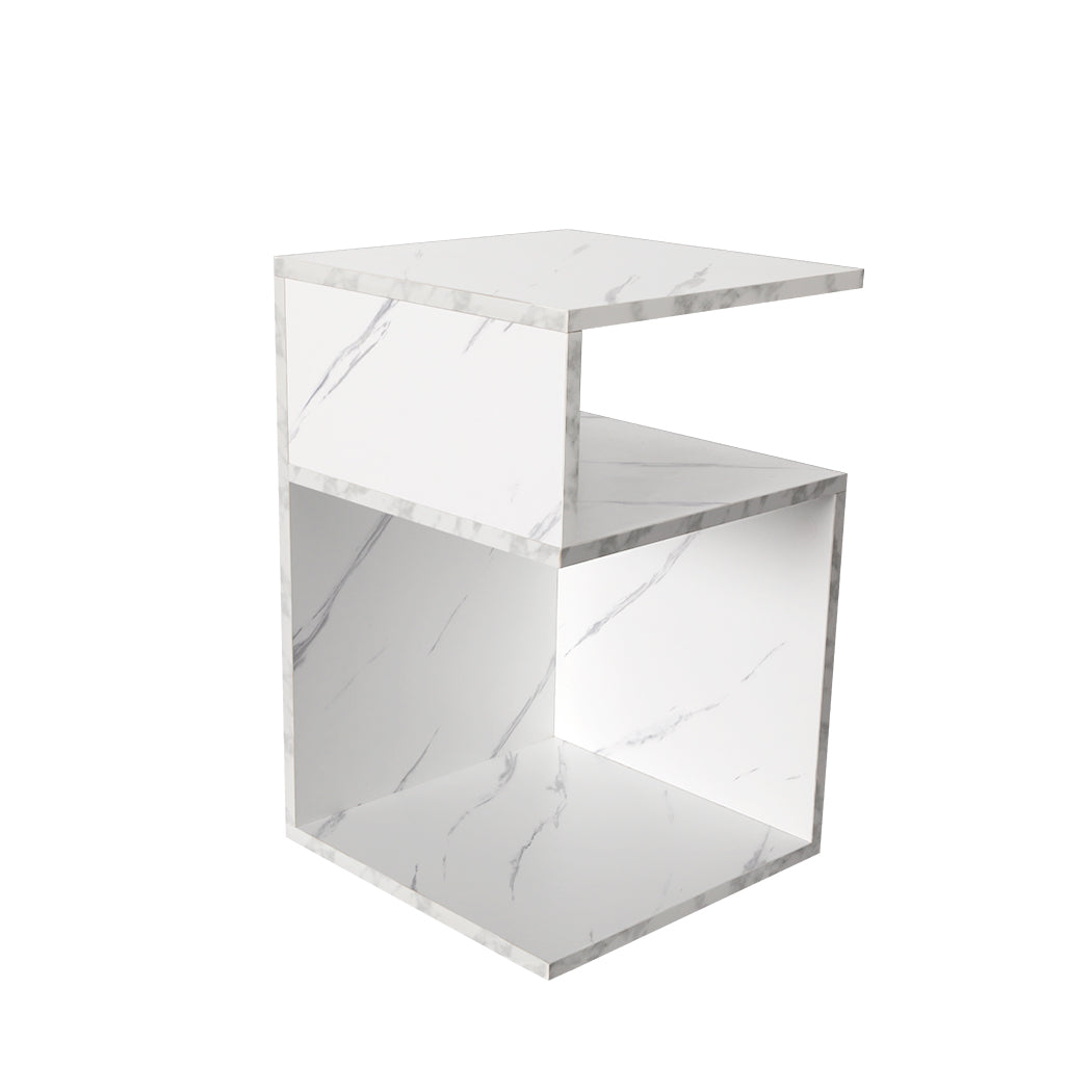 Levede 1xBedside Tables Drawers Side White