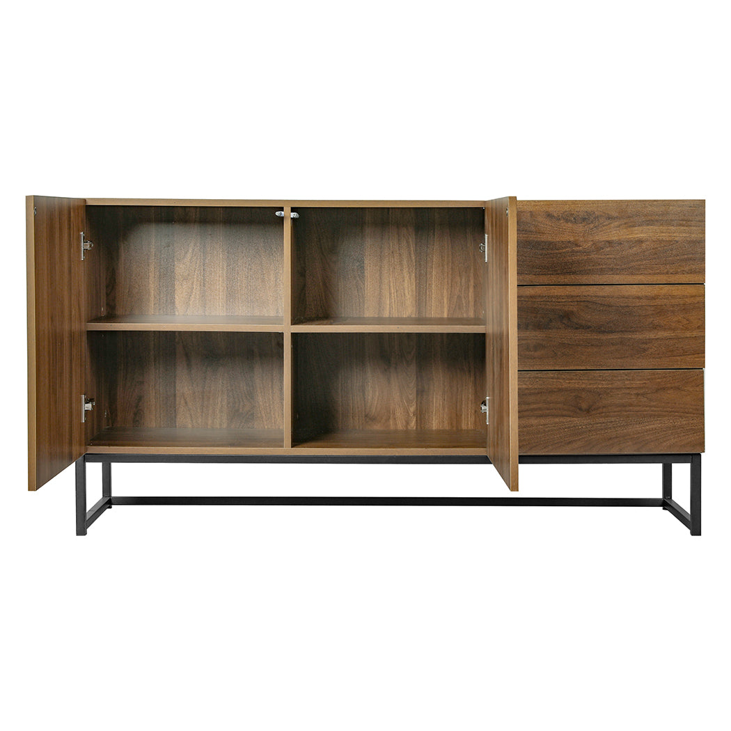 Levede Buffet Sideboard Storage Cabinet Walnut-1820269018259525635