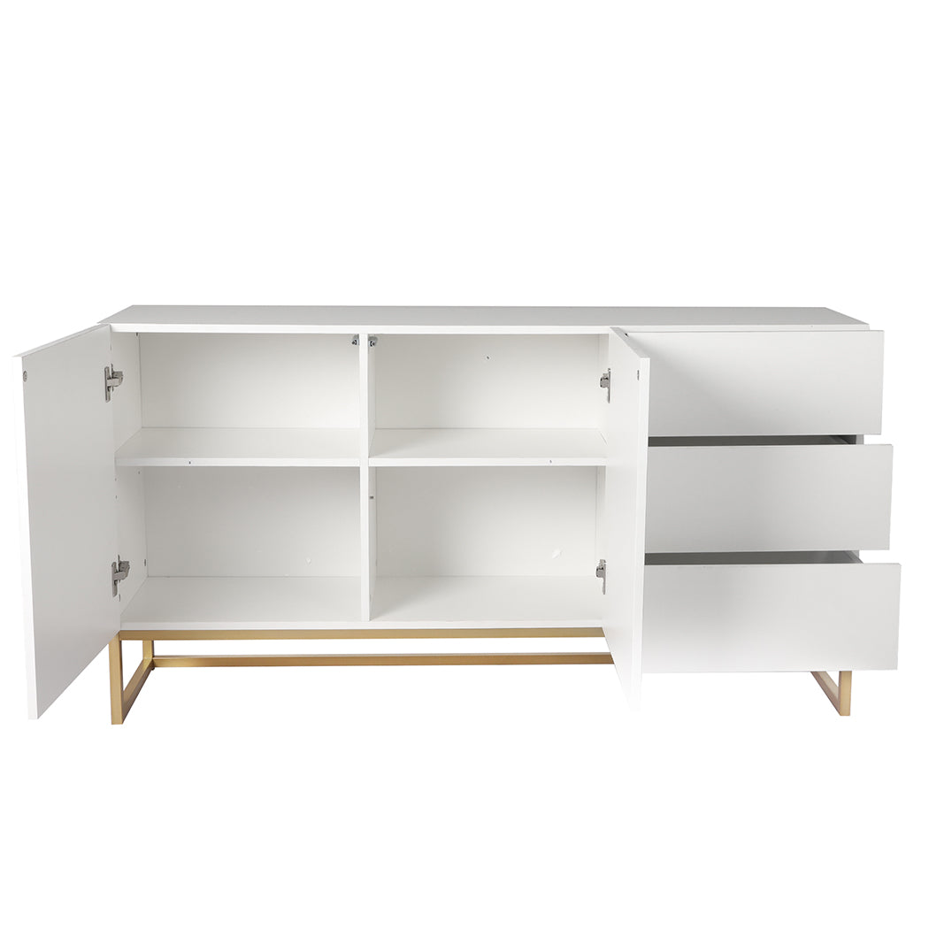 Levede Buffet Sideboard Storage Cabinet White-1820269018406326275